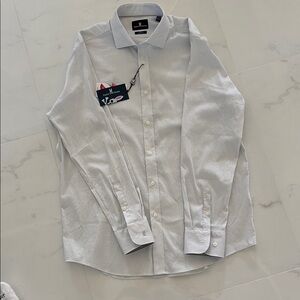 NWT Men's White printed psyco bunny Shirt